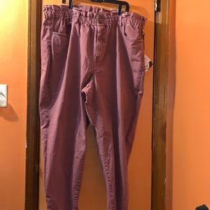 AVA&VIV NWT SIZE 24w women Burgundy Jeans